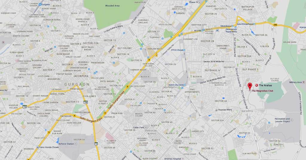 DLF Magnolias Location 